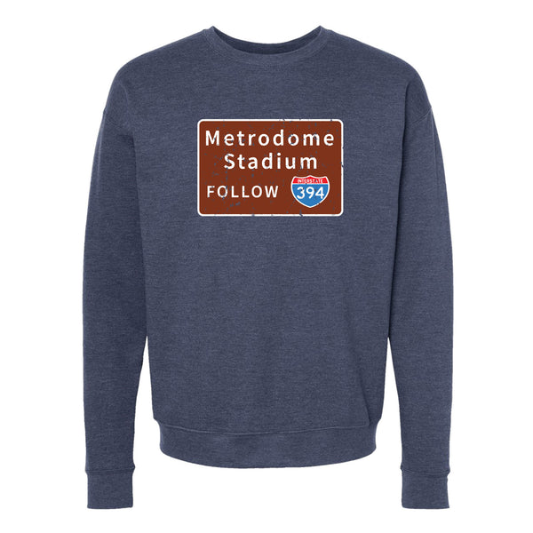 Metrodome I-394 Minnesota Crewneck Sweatshirt