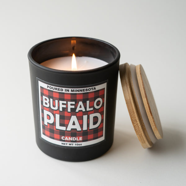 Buffalo Plaid Candle