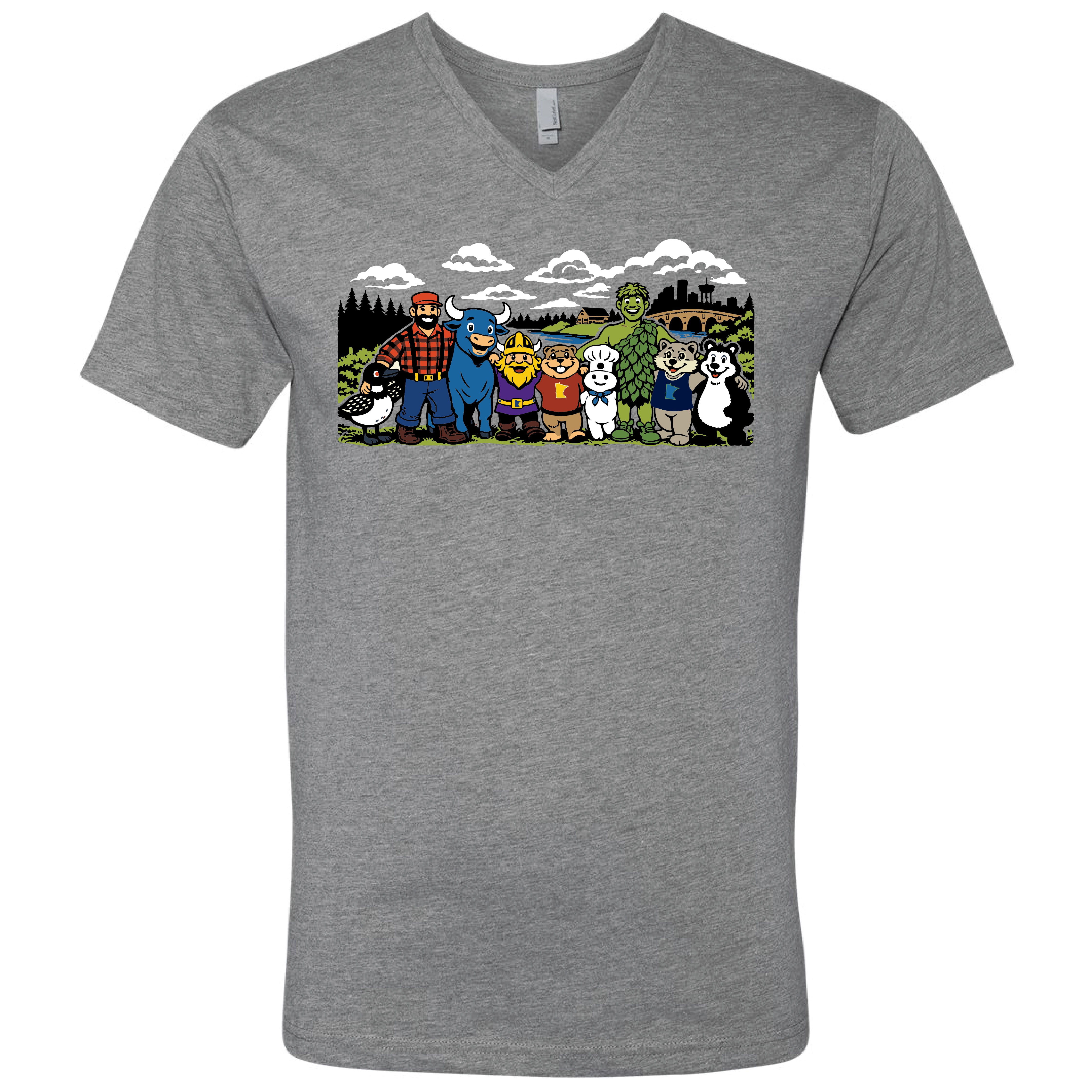 Minnesota Friends V-Neck T-Shirt – Minnesota Awesome