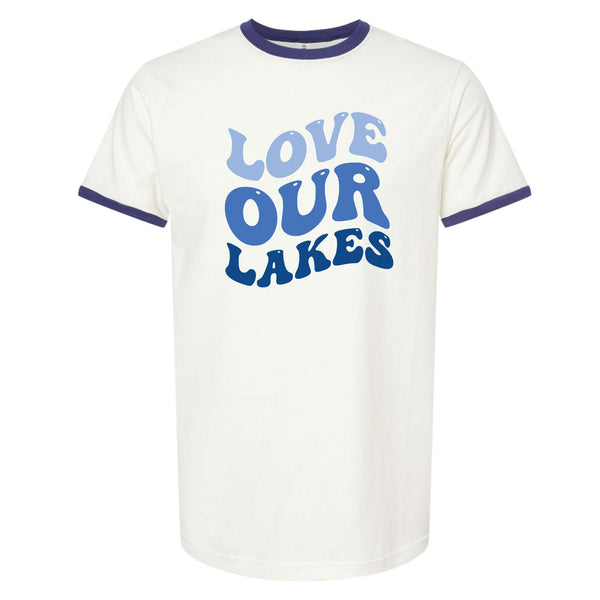 Love Our Lakes Minnesota Ringer T-Shirt