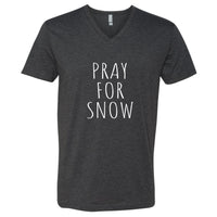 Pray for Snow Minnesota V-Neck T-Shirt