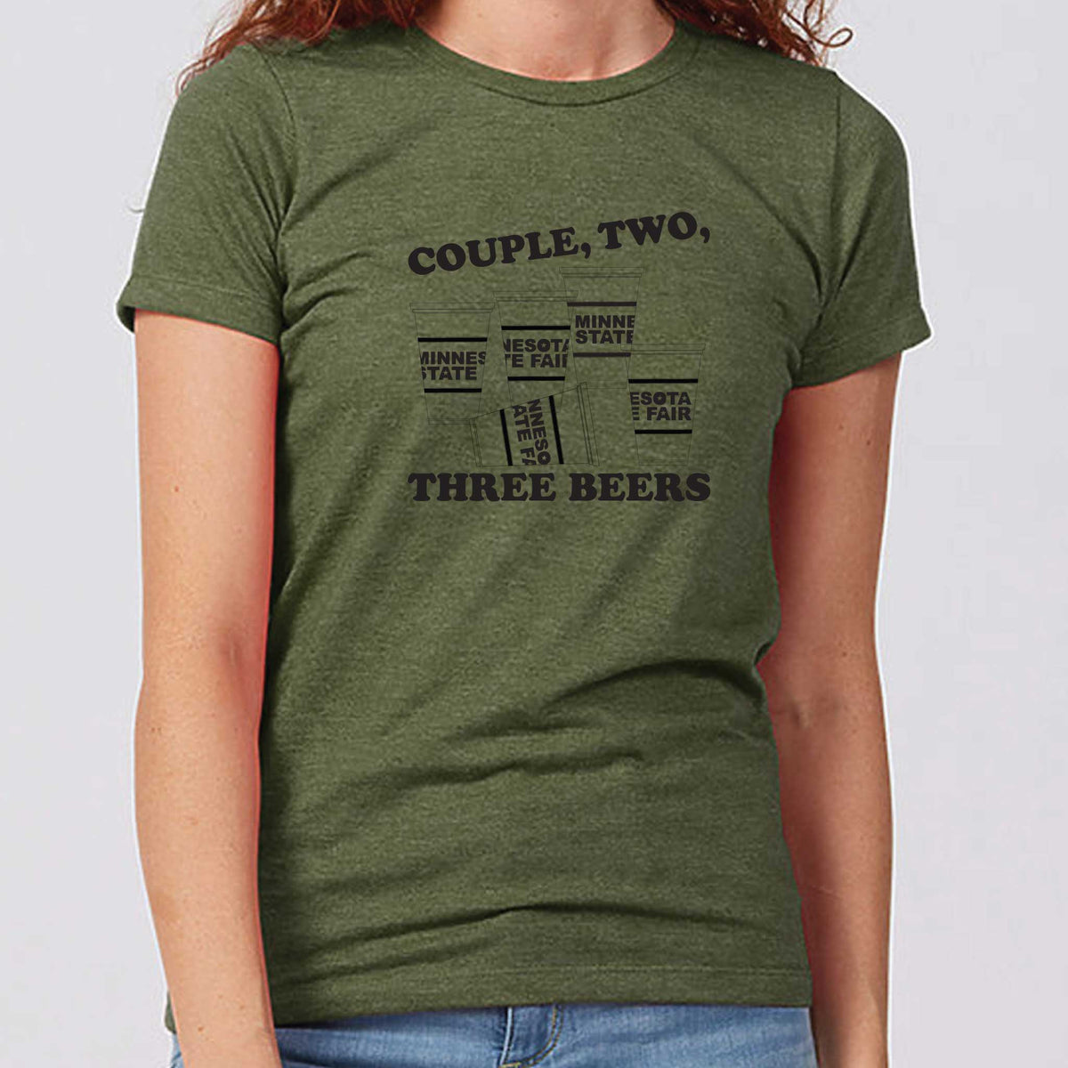 Couple, Two, Three State Fair Beers Minnesota Women's Slim Fit TShirt