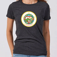 Vintage Minnesota State Flag Women's Slim Fit T-Shirt
