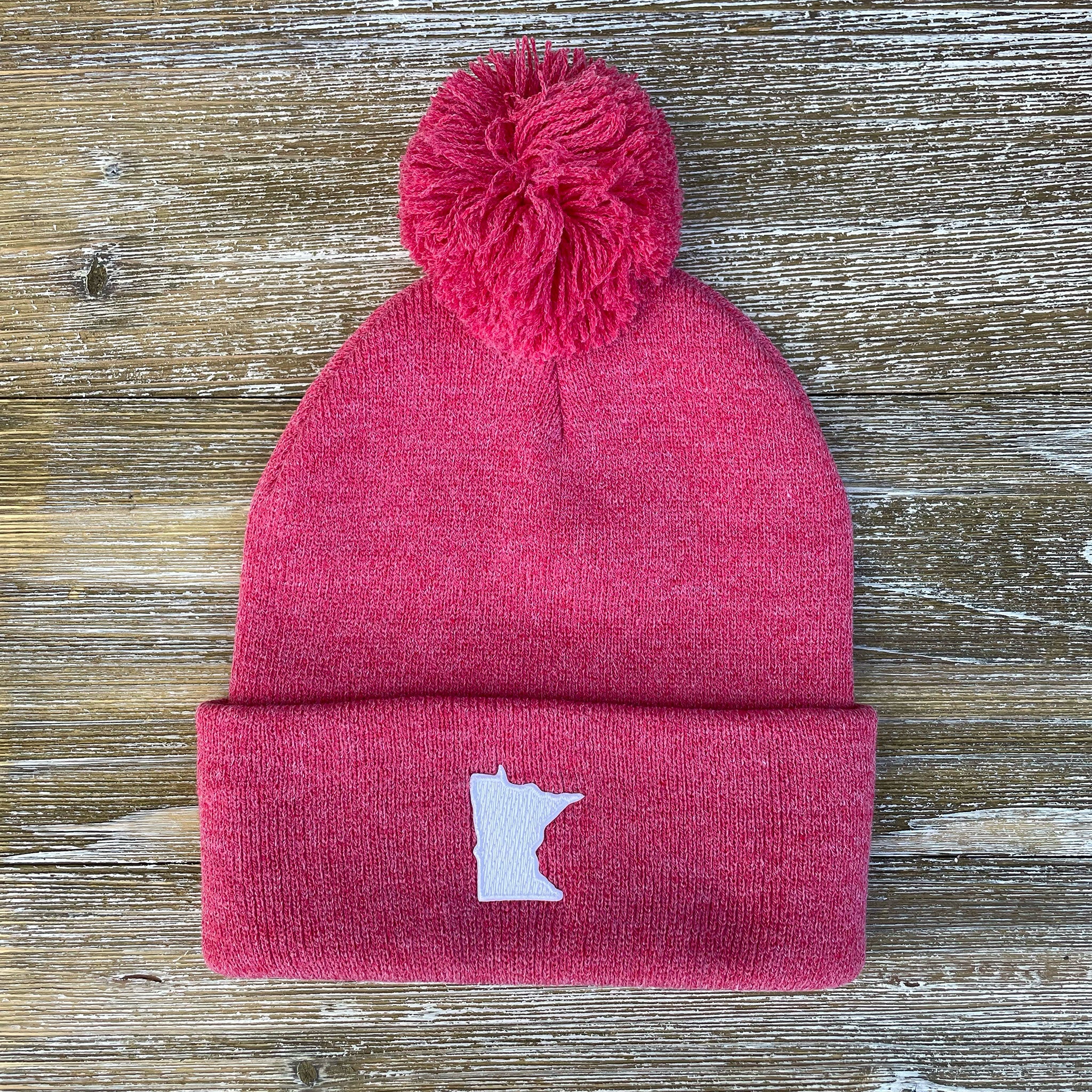 帽子 Holiday limited knit cap pink Hemsby - Waterproof Cold Weather Cable Knit Bobble Hat