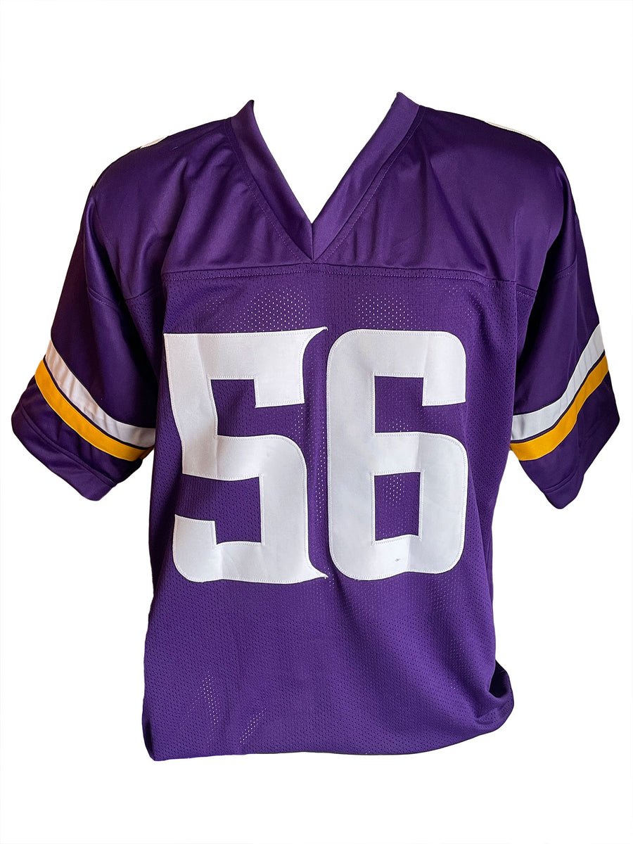 Justin Jefferson (VIKINGS) Signed Purple Color Rush Custom Football Jersey  (JSA)