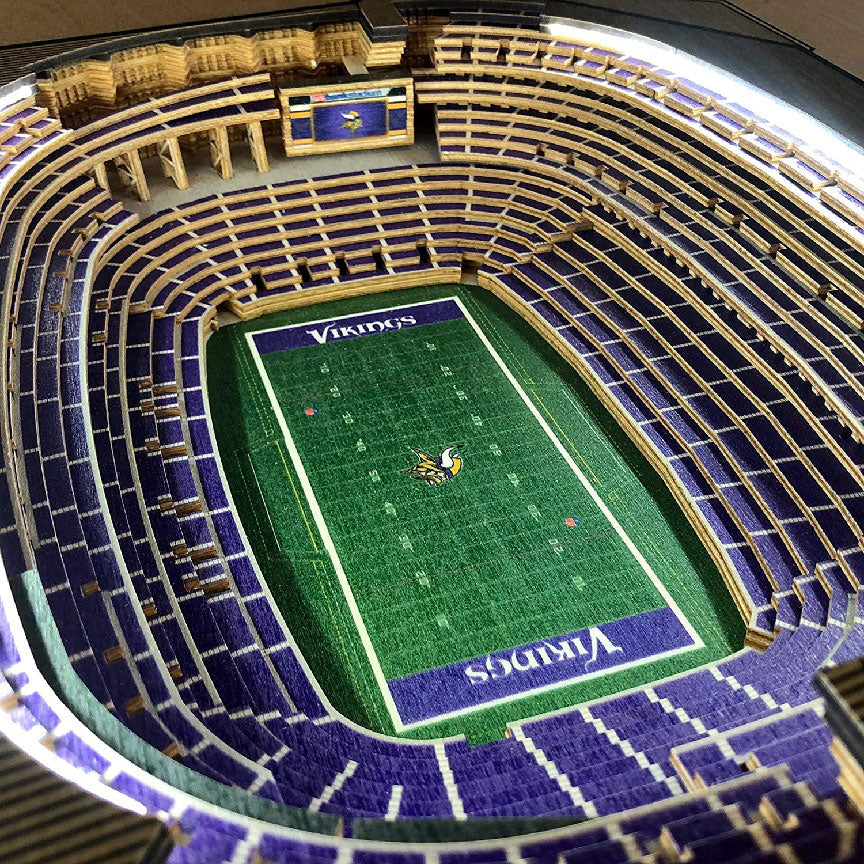 Minnesota Vikings 25-Layer Stadium View Lighted Table – Minnesota Awesome