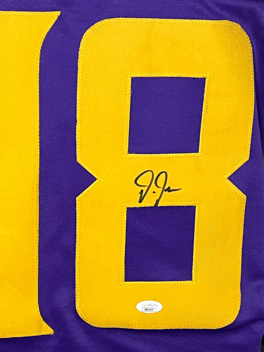 Justin Jefferson Signed Minnesota Viking Color Rush Jersey (JSA COA) 2020  Top Pk