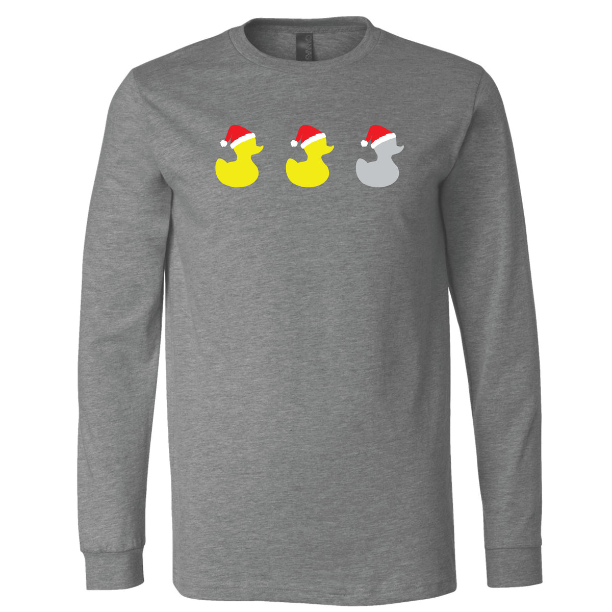 Duck T-Shirt Long Duck Sleeve Christmas Minnesota Minnesota Duck – Grey Awesome