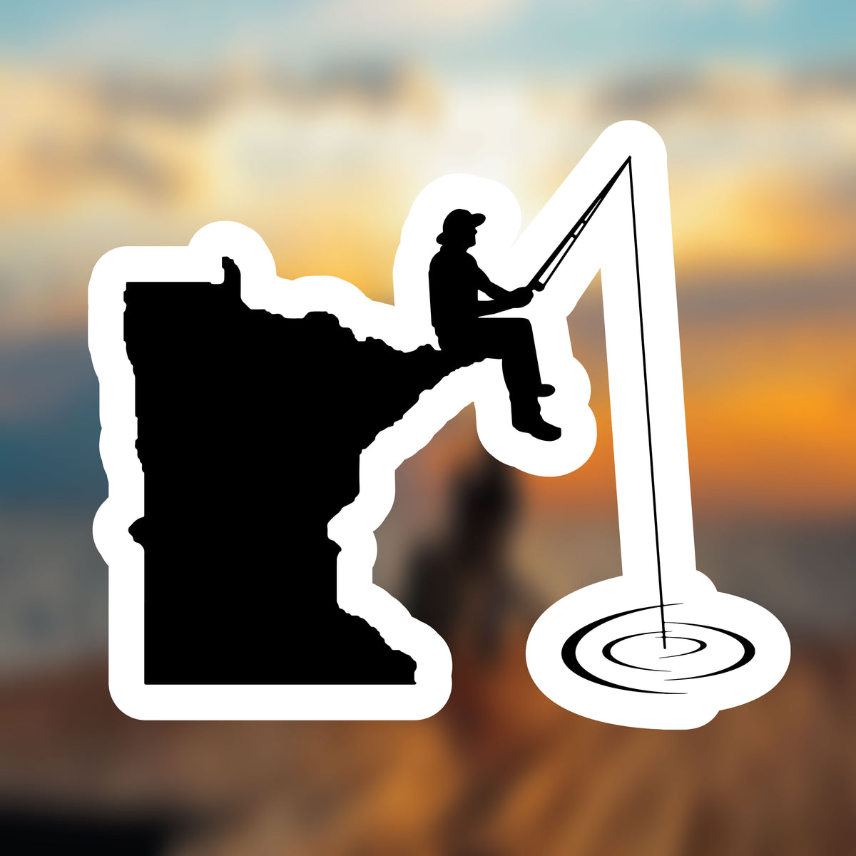 Minnesota Fishing Vinyl Sticker – Minnesota Awesome