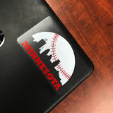Skyline Minnesota Baseball Vinyl Sticker