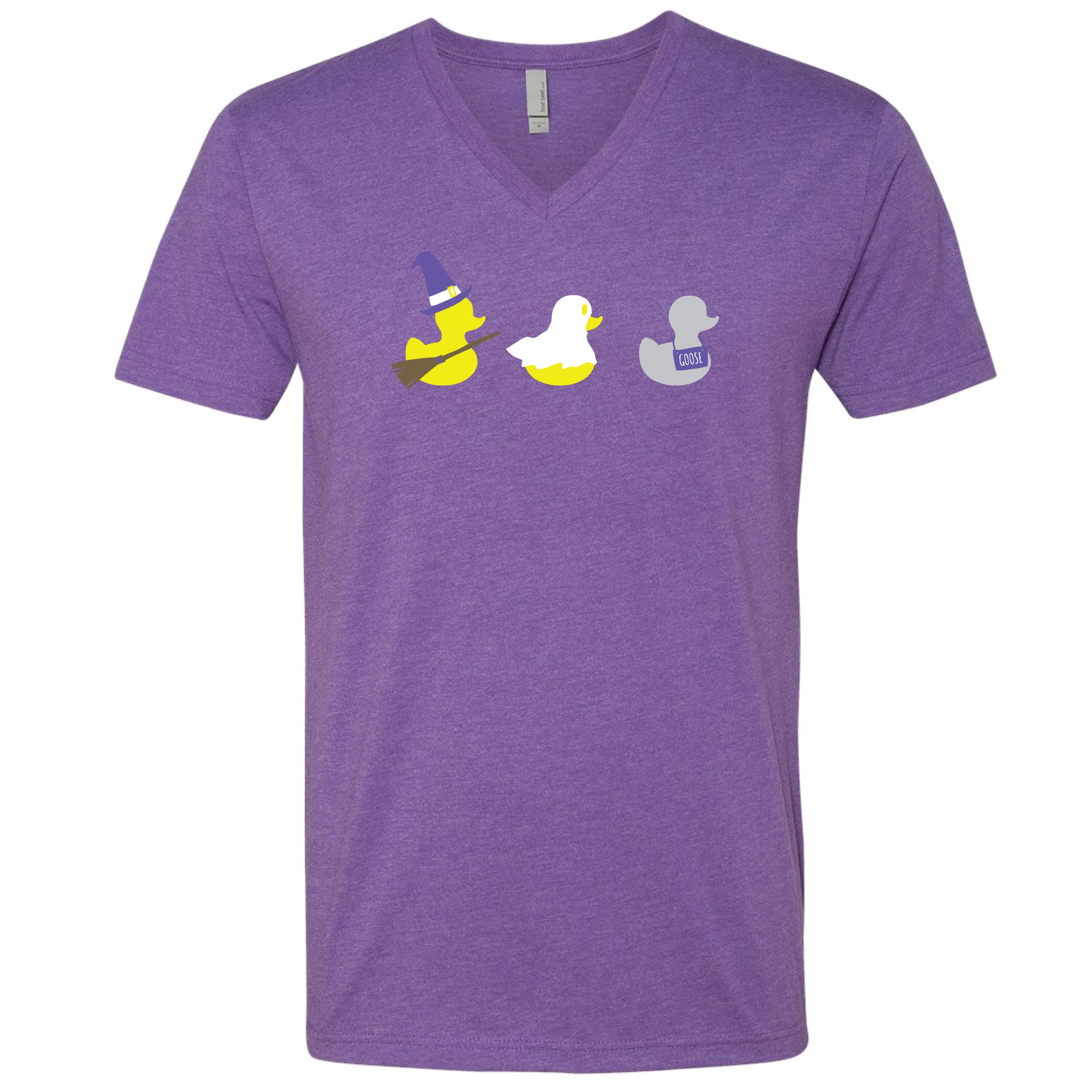 Halloween Duck Duck Grey Duck Minnesota V-Neck T-Shirt