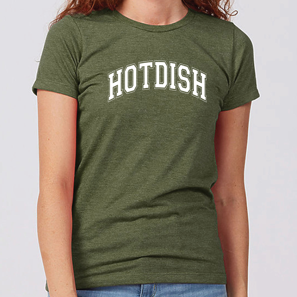 Varsity Hotdish Minnesota Women's Slim Fit TShirt Minnesota Awesome