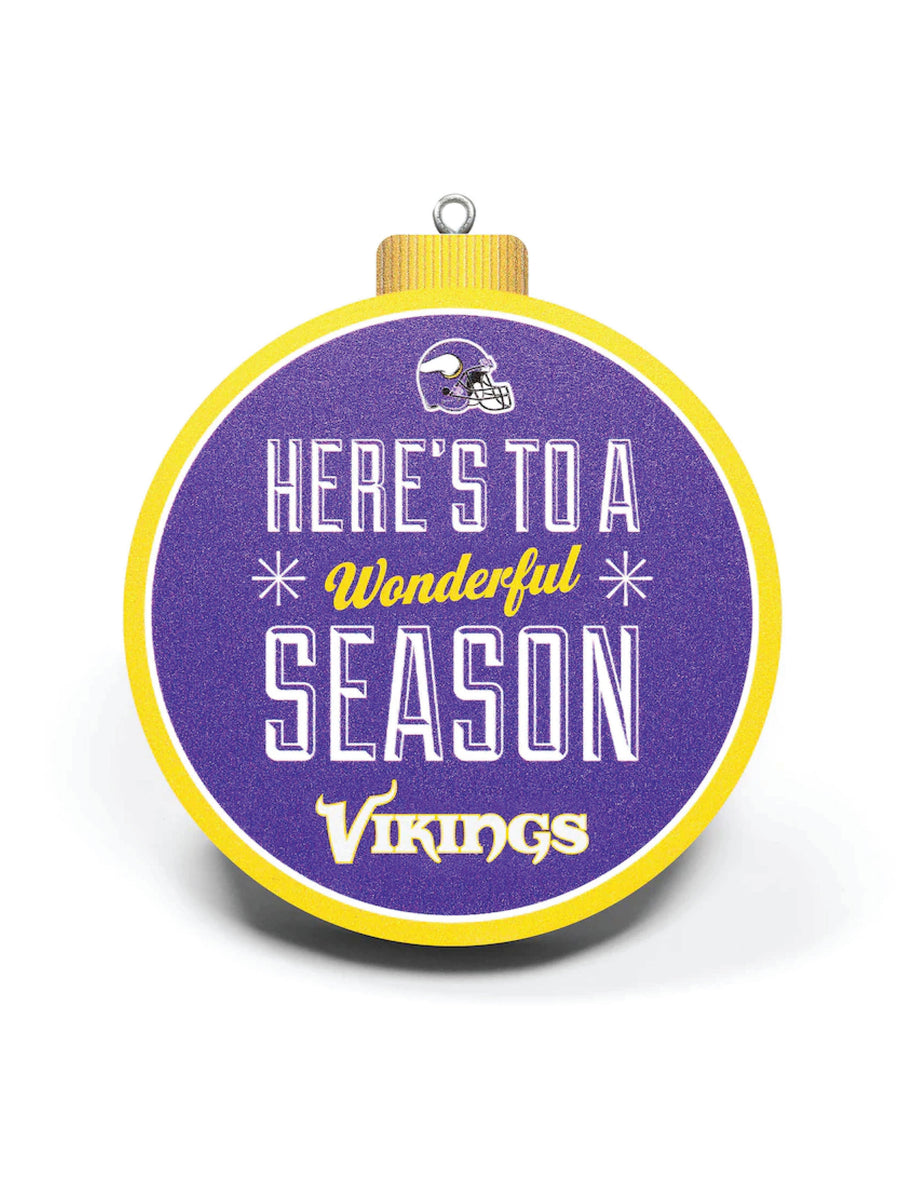 Minnesota Vikings NFL StadiumView Layered Wood Christmas Ornament
