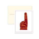 #1 Dad Maroon/Gold Father's Day Card