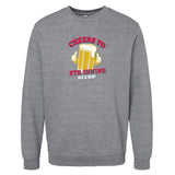 Cheers to 8th Inning Beers Crewneck Sweatshirt