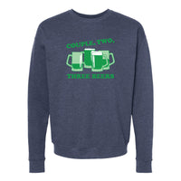 Couple, Two, Three Green Beers Minnesota Crewneck Sweatshirt