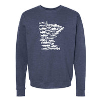 Minnesota Fish Stamp Crewneck Sweatshirt