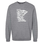 Minnesota Fish Stamp Crewneck Sweatshirt