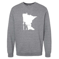 Ice Fishing Minnesota Crewneck Sweatshirt