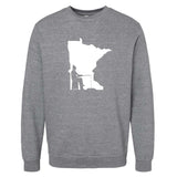 Ice Fishing Minnesota Crewneck Sweatshirt