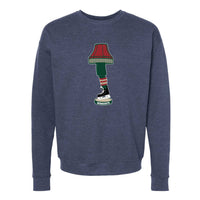 Minnesota Hockey Holiday Leg Lamp Crewneck Sweatshirt