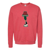 Minnesota Hockey Holiday Leg Lamp Crewneck Sweatshirt