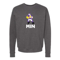 Minnesota 8-Bit Football Crewneck Sweatshirt