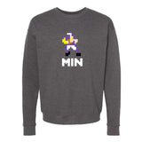 Minnesota 8-Bit Football Crewneck Sweatshirt