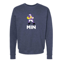 Minnesota 8-Bit Football Crewneck Sweatshirt