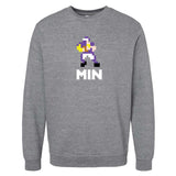 Minnesota 8-Bit Football Crewneck Sweatshirt