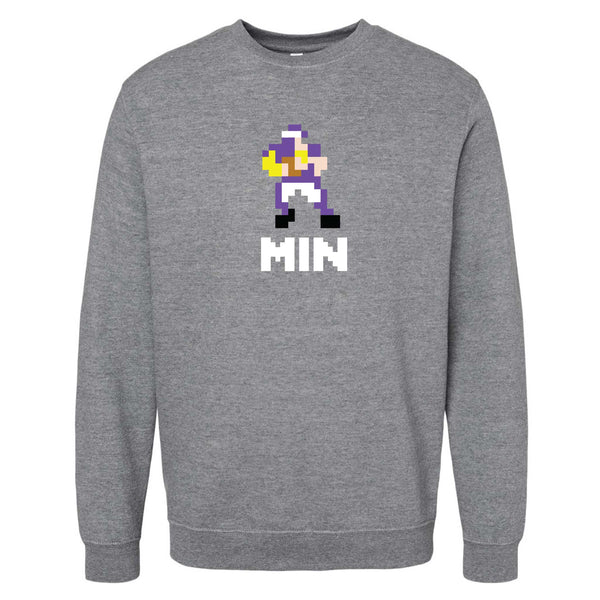 Minnesota 8-Bit Football Crewneck Sweatshirt