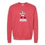 Minnesota 8-Bit Football Crewneck Sweatshirt