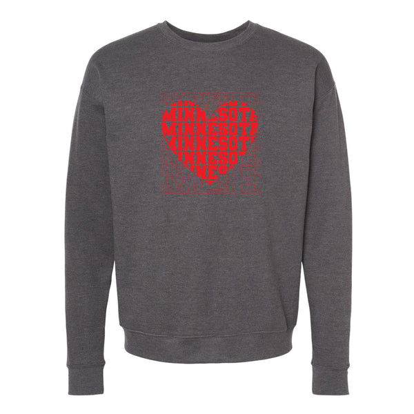 Minnesota Heart Crewneck Sweatshirt