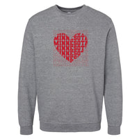 Minnesota Heart Crewneck Sweatshirt