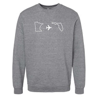 Minnesota to Florida Crewneck Sweatshirt