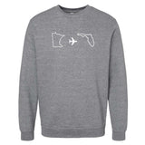 Minnesota to Florida Crewneck Sweatshirt