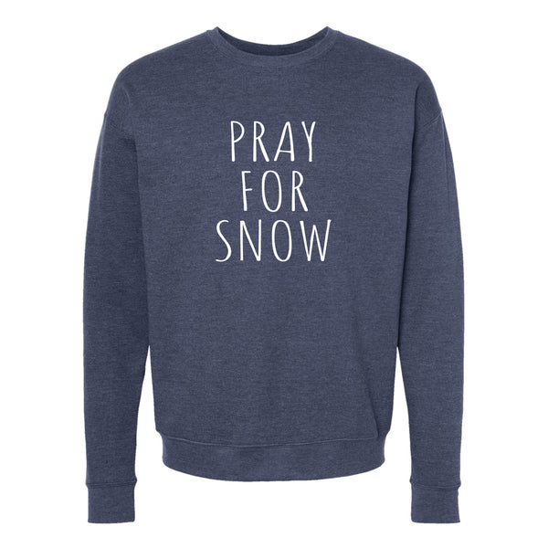 Pray for Snow Minnesota Crewneck Sweatshirt
