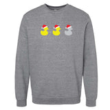 Christmas Grey Duck Minnesota Crewneck Sweatshirt