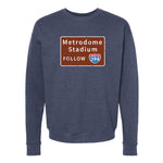 Metrodome I-394 Minnesota Crewneck Sweatshirt