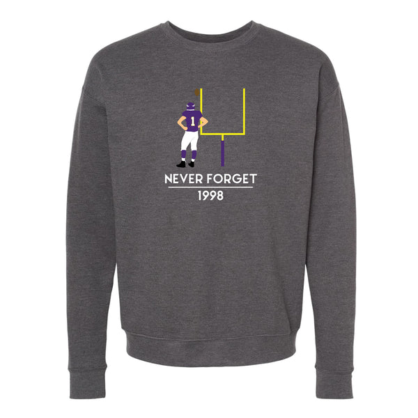 Never Forget 1998 Minnesota Crewneck Sweatshirt – Minnesota Awesome