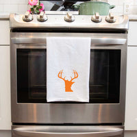 Minnesota Blaze Orange Antlers Flour Sack Towel