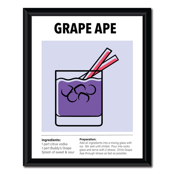 Grape Ape Wall Art Print