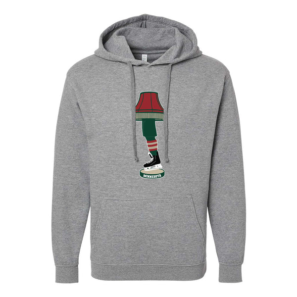 Minnesota Hockey Holiday Leg Lamp Hoodie