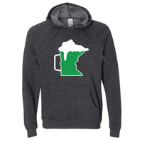 Green Beer Mug Minnesota Hoodie