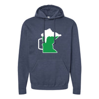 Green Beer Mug Minnesota Hoodie