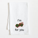 Valentine's Day Wild about You Flour Sack Towel