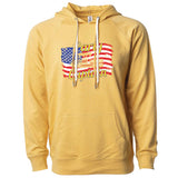 Fourth of July Party Captain Minnesota Lightweight Hoodie