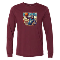 90s Style Basketball Wolf Minnesota Long Sleeve T-Shirt