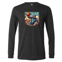 90s Style Basketball Wolf Minnesota Long Sleeve T-Shirt