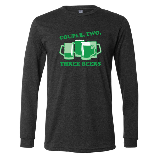 Couple, Two, Three Green Beers Minnesota Long Sleeve T-Shirt
